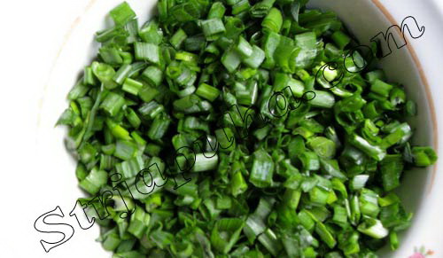 Салат из редиса и зеленого лука