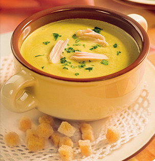 Суп-пюре из картофеля и фасоли